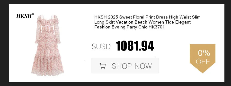 HKSH Spring Summer New Women Ins Chic High Street Three-dimensional Flower Diamonds Jeans Casual Elastic Waist Long Pants