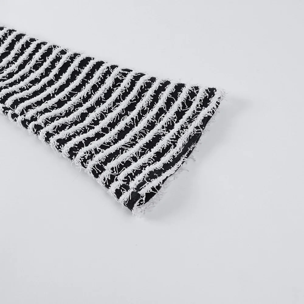 Color Block Stripes Pants Women High Waist Loose Sweatpants Women's Bodycon All-match Summer Trouseres