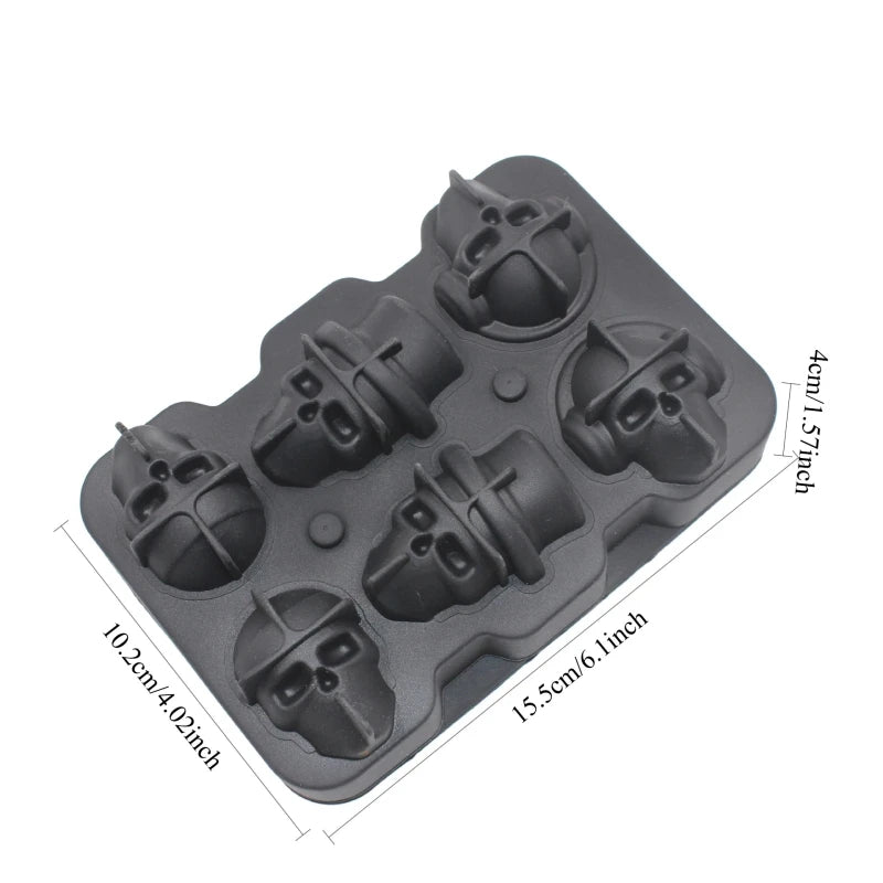 10 Grid Skull mold for Ice Cube, Chocolate Candy and Ice Cream