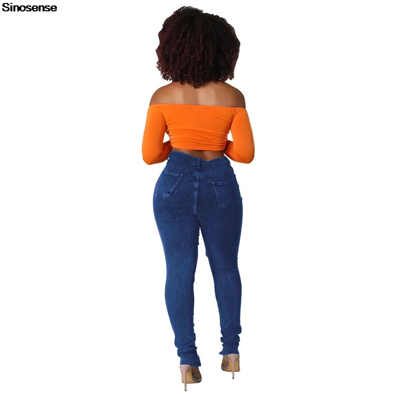 Women's Lace Up Skinny Jeans Stretch Distressed Destroyed Denim Pants Sexy Daily Date Street Going Out Night Club Party Jeans