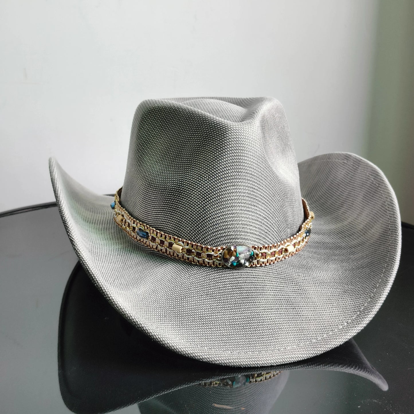 Faux Leather Western Cowboy Hats Men Women retro cowboy hats big brim cowgirl hat knight hat men. Australian