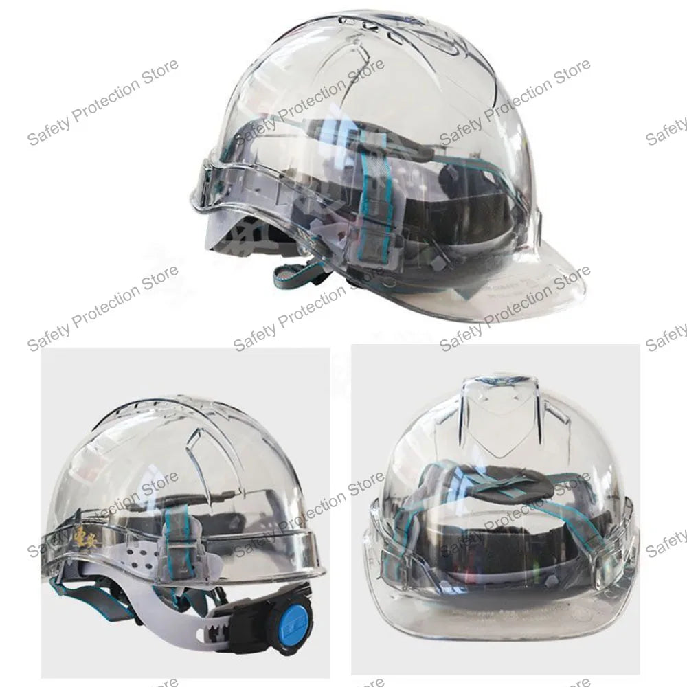 Construction Safety Helmet Worker Climbing Protective Transparent Vented Hard Hat Outdoor Workplace Head Protection Helmet