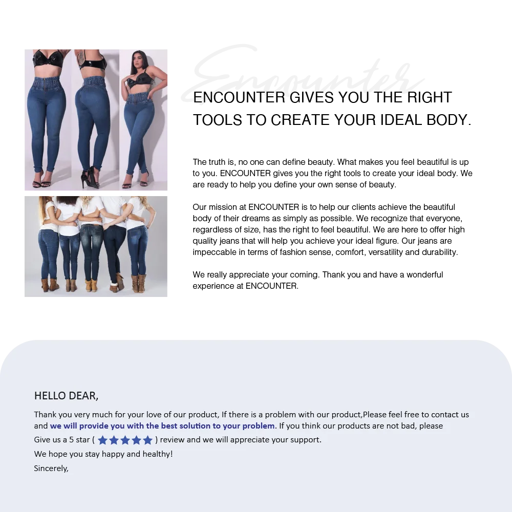 Sexy Skinny Slim Fit High Waist  Jeans for Women Trendy Demin Pants Party Peach Button Elastic Sexy Long Skinny Pencil Pants