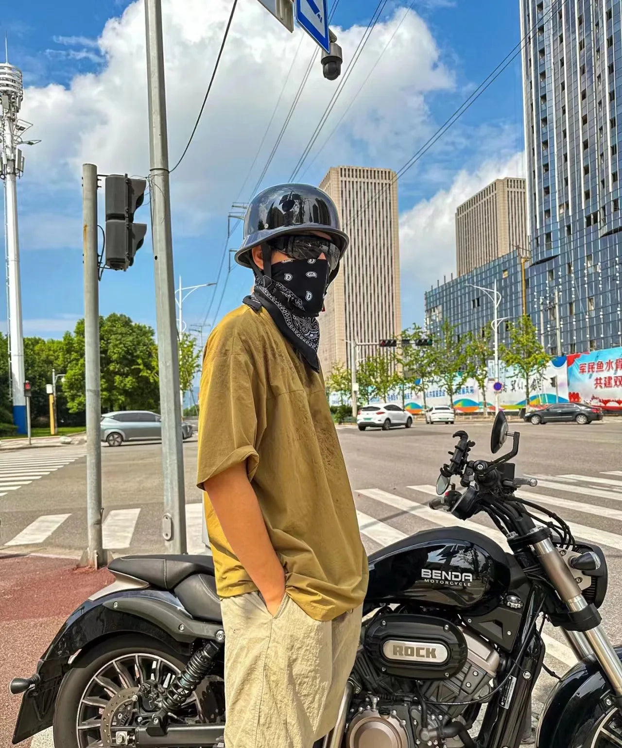15 German Vintage Japanese style retro motorcycle helmet summer pleasantly cool protective