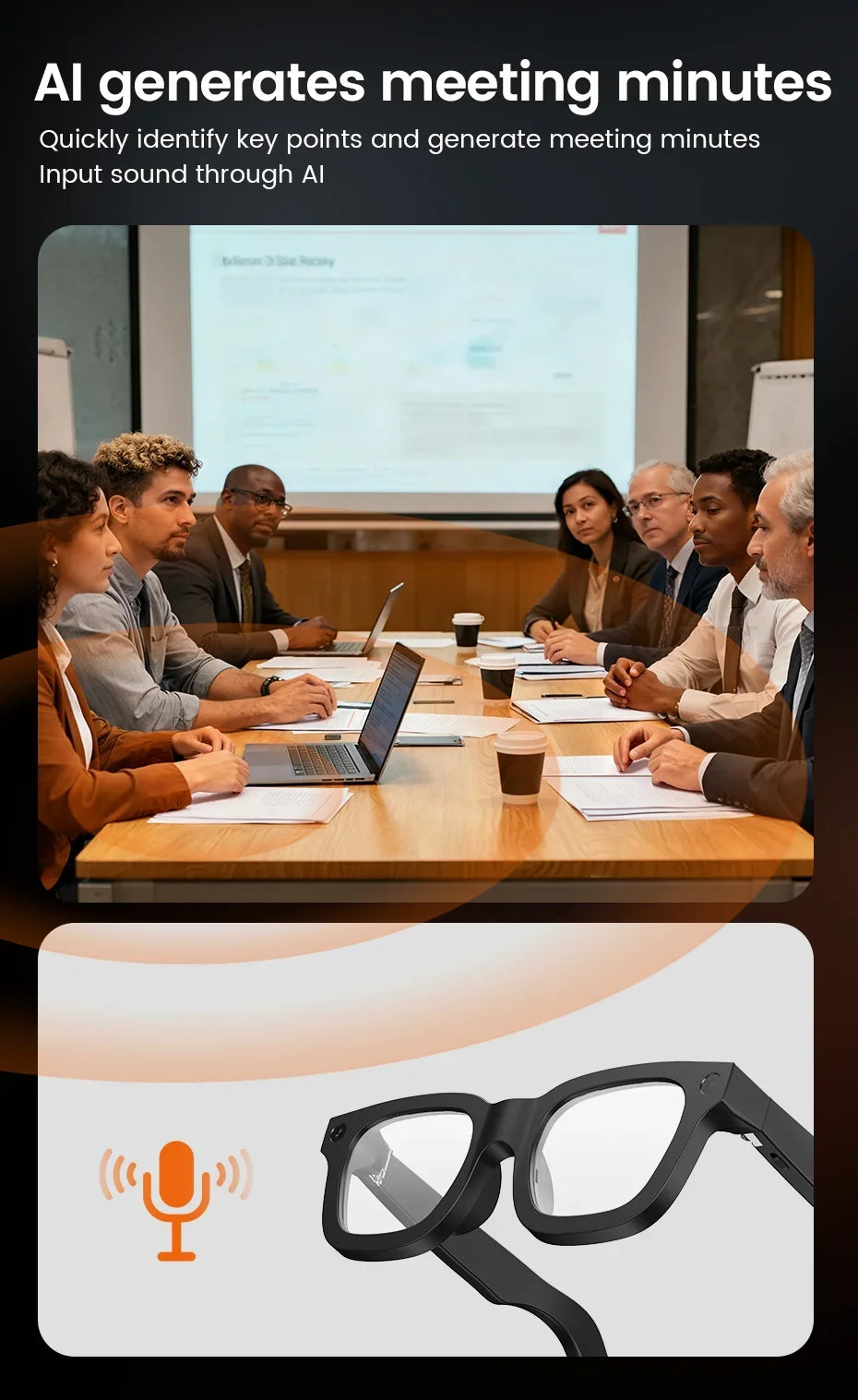 New AI SmartGlasses 800W HD Camera AI Translation Shooting Everything Recognition 4GB Storage 300mah SmartGlasses Men Women