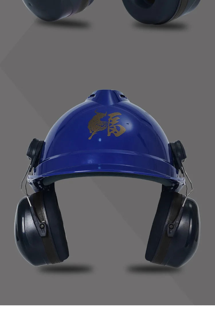 Anti-noise On-Helmet Earmuffs Ear Protector For Safety Helmet Cap Use Factory Construction Work Safety Hearing Protection
