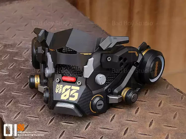 Sci Fi Mech Half Face Mask Mechwarrior Mask Shooting tactical Mask