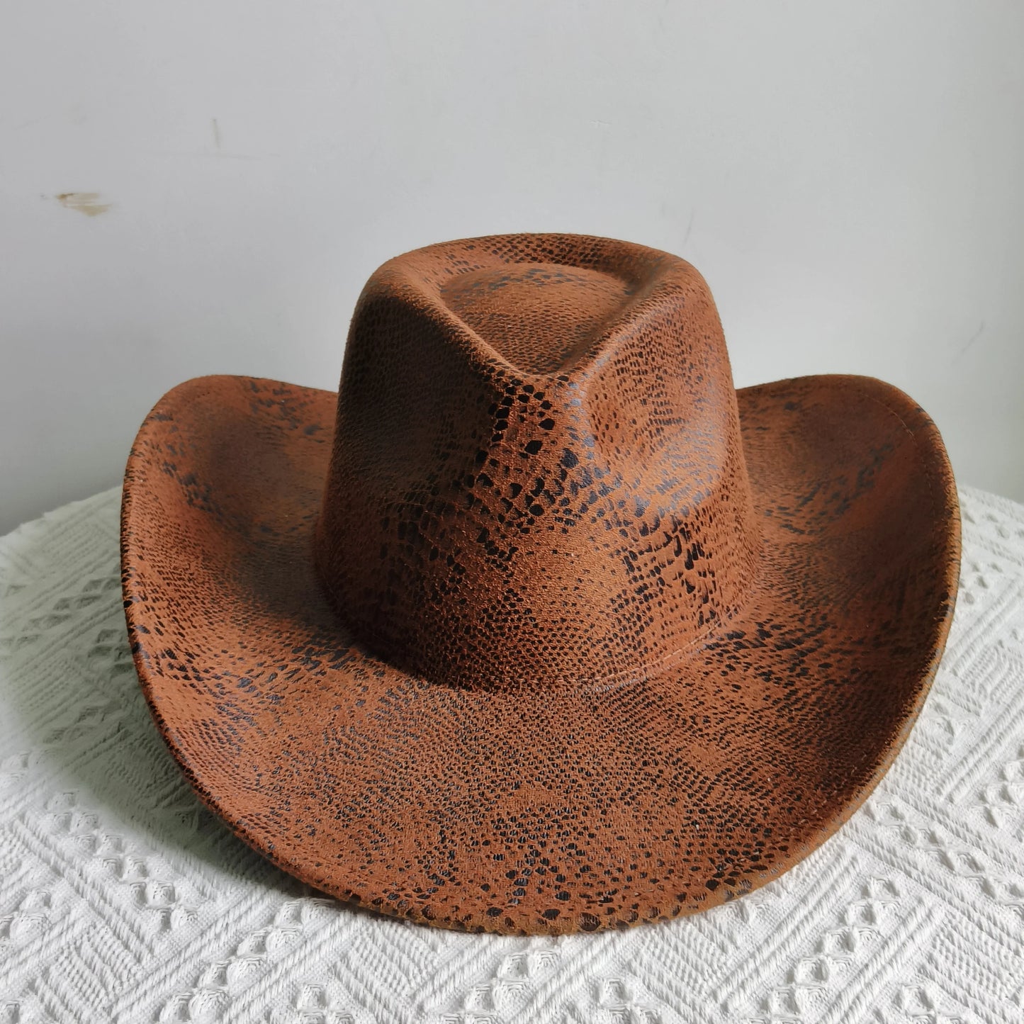 Faux Leather Western Cowboy Hats Men Women retro cowboy hats big brim cowgirl hat knight hat men. Australian
