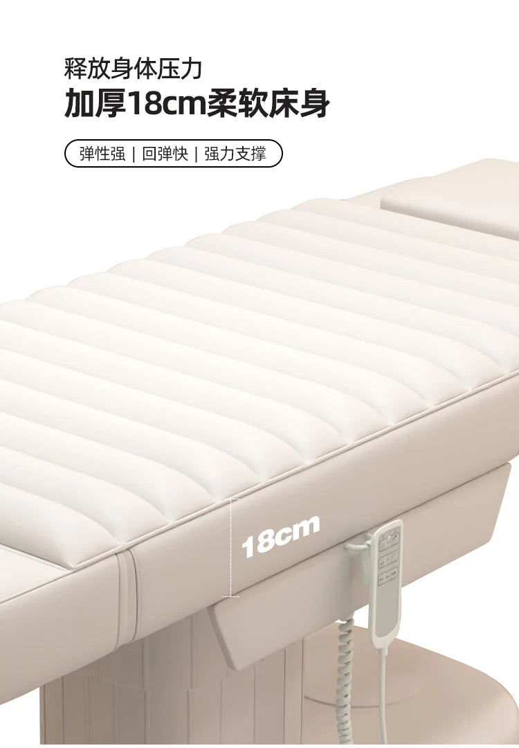 Luxury Electric Massage Bed Ergonomic Comfortable Modern Upholstered Design Massage Électrique Salon Furniture