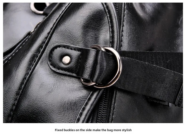 soft PU leather vintage casual backpack for men large capacity travel backpack male laptop shoulder bag waterproof work backpack