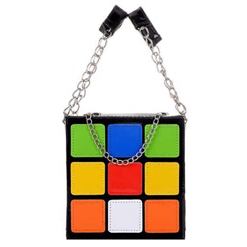 Chic Cubic Box Clutch Bag