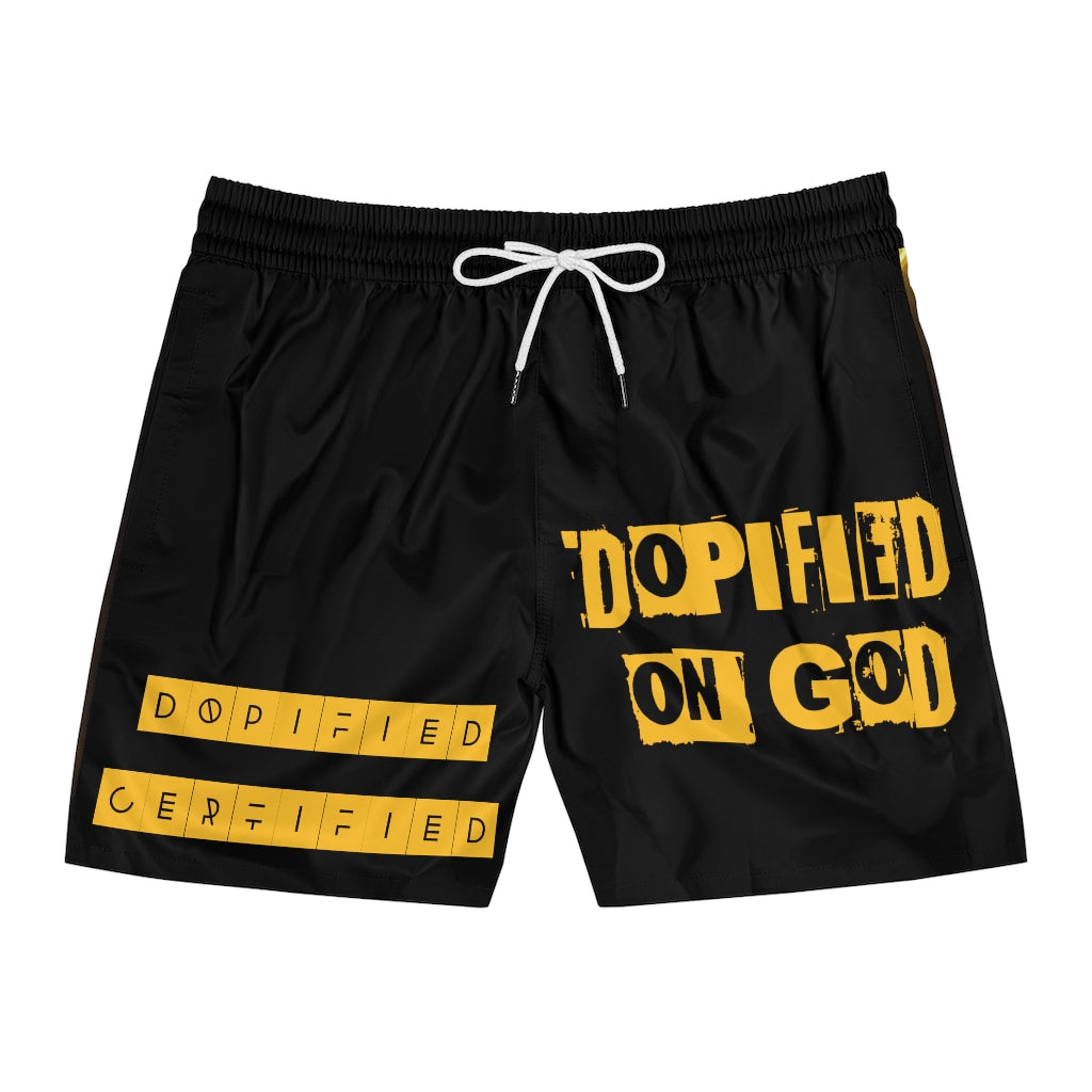 "Bro's DOPiFiED ON GOD" Mid-Length Swim Shorts