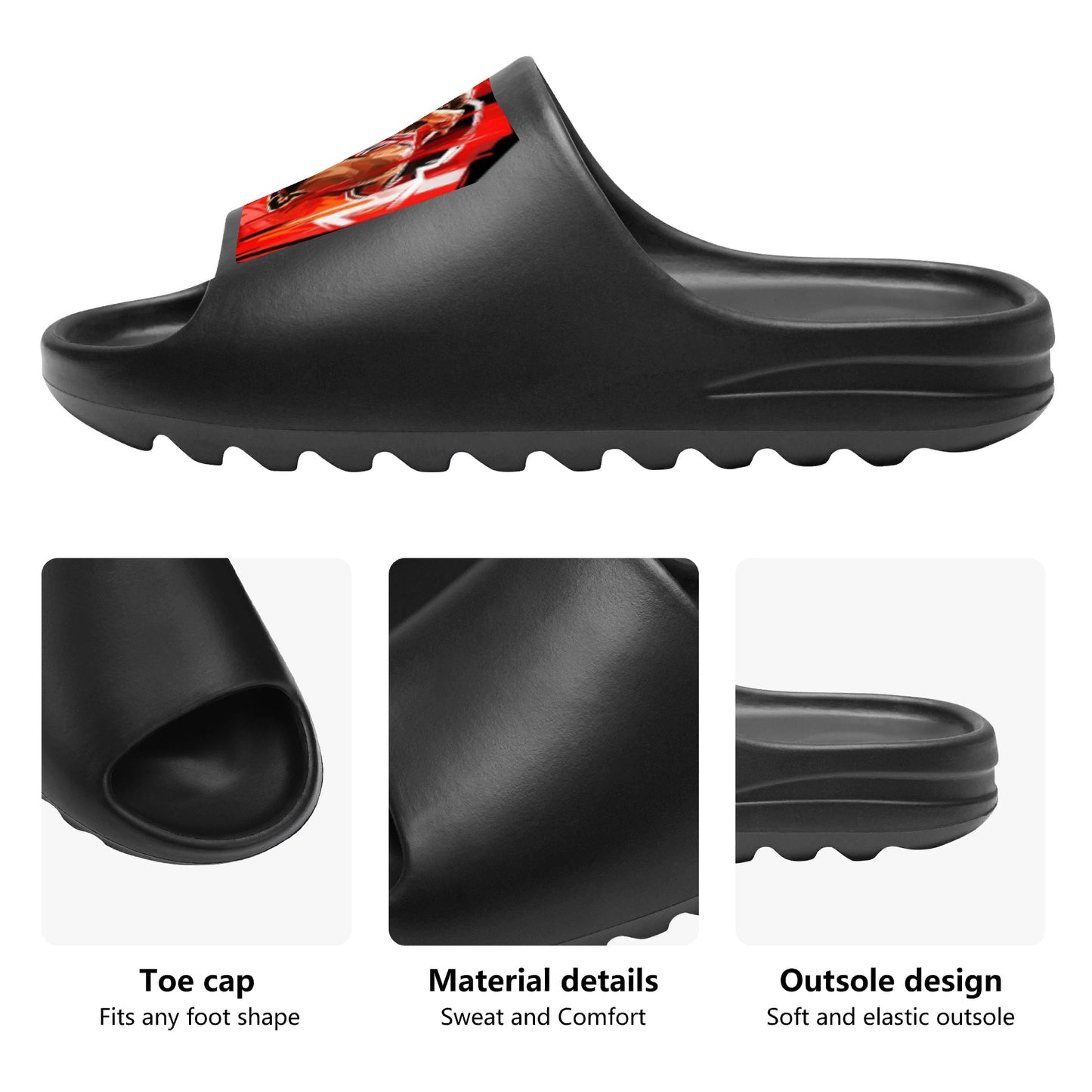 Men's Black Jordan 23 Platform Summer Sandals