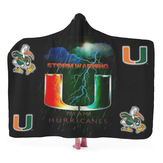 Miami U Hooded Blanket