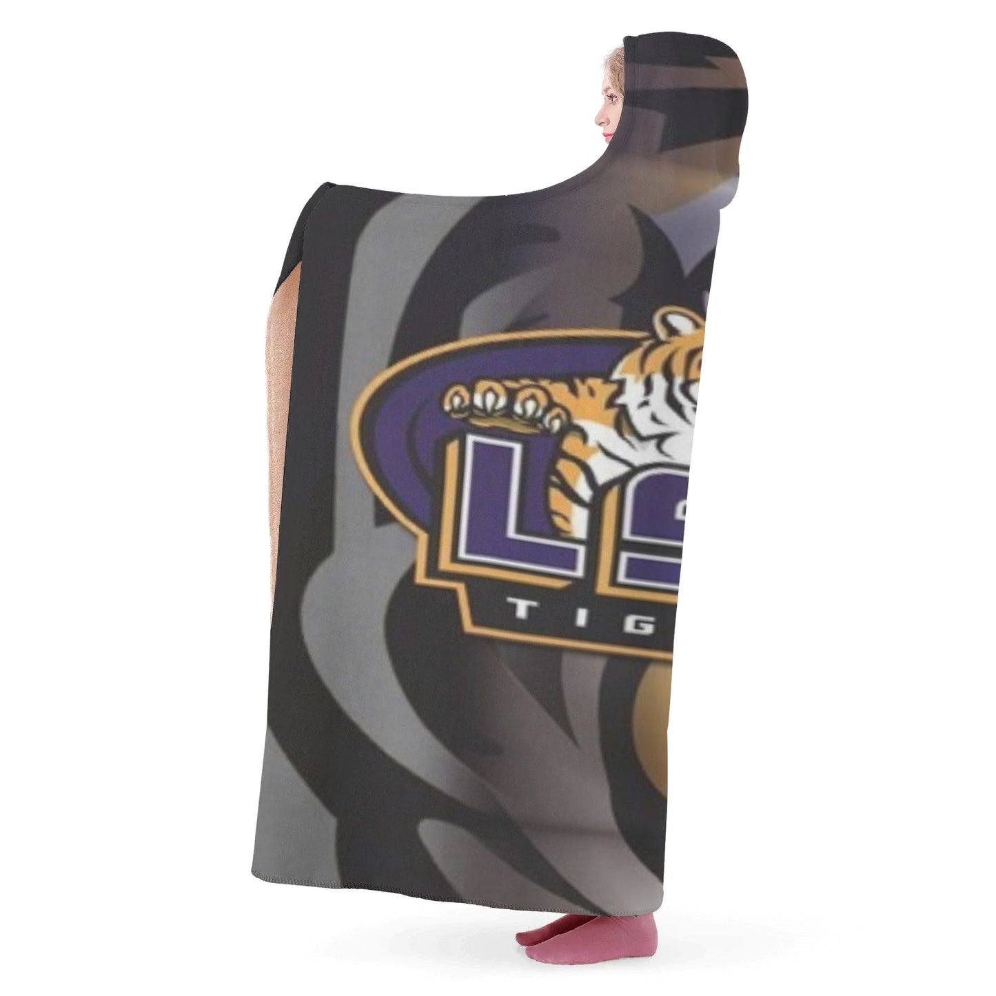 LSU Hooded Blanket