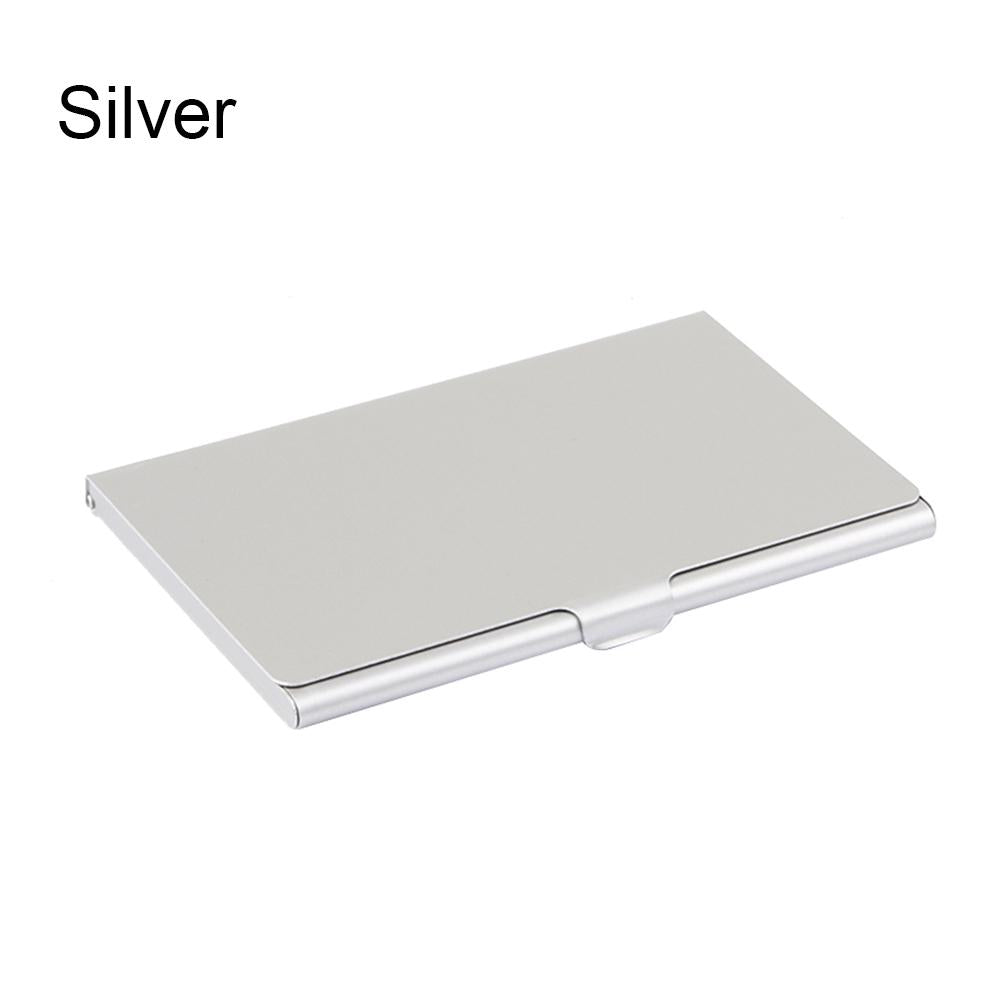 Creative business card case stainless steel Aluminum Holder Metal Box Cover Credit Men business card holder card metal Wallet