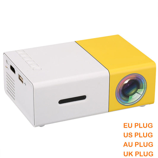 Mini YG300 LCD Projector 400 - 600 Lumens 320 x 240 Pixels 3.5mm Audio/HDMI/USB/SD Inputs Media Proyector/Beamer