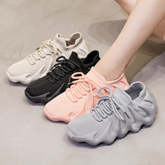 Flying Woven Shoes New Men And Women With Fish Octopus Coconut Shoes Couples Sports Shoes Volcano Socks Shoes