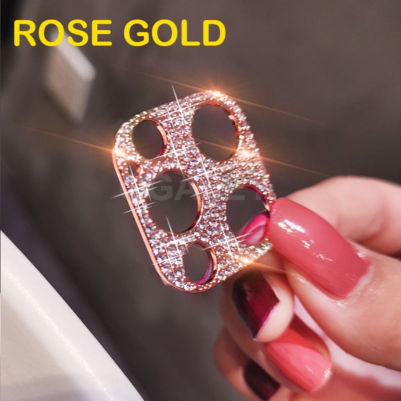 3D Diamond Camera Case For iPhone 12 Pro Max 12 Mini Case Glitter Crystal Camera Lens Protector Cover For iPhone 11 12 Pro Max 2