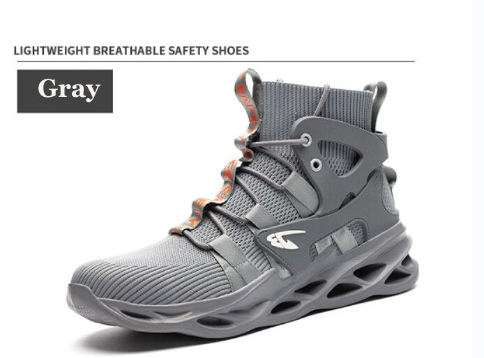 Men's Safety Shoes New Work Shoes Non-slip EVA Four Breathable Men's Safety Shoes Size 48