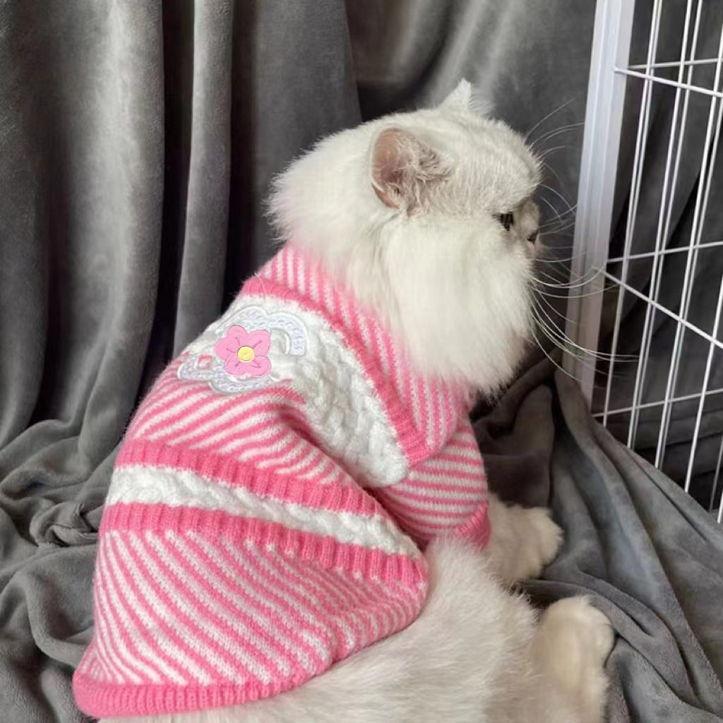 Pet Sweater Thickened Warm Dog And Cat Clothes