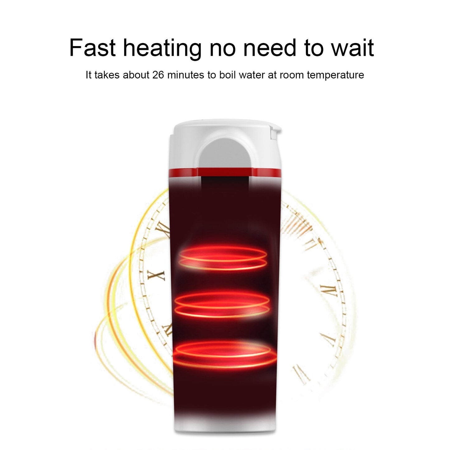 420ml Car Heated Smart Mug With Temperature Control Cigarette Lighter Car Kettle Water Heater