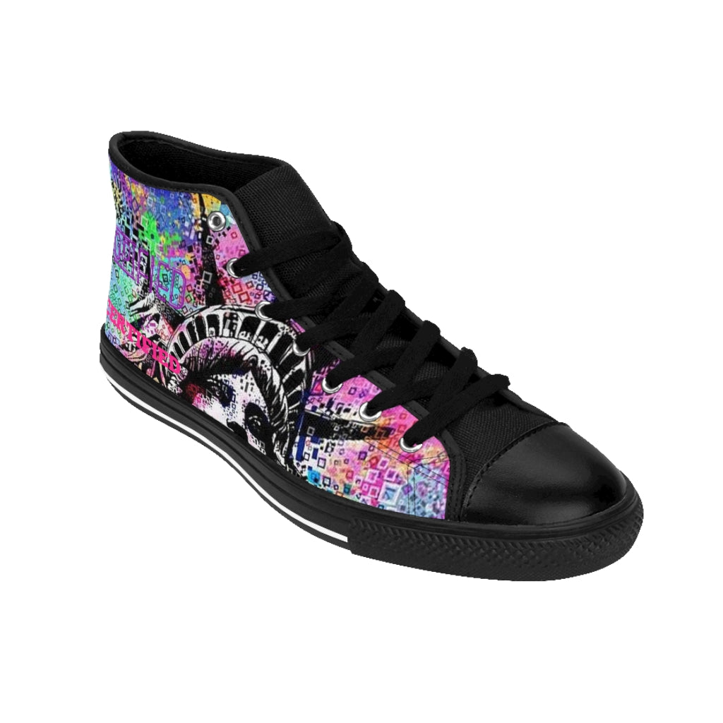 "DopiFiED" Kiss Of Freedom"  Women's High-top Sneakers