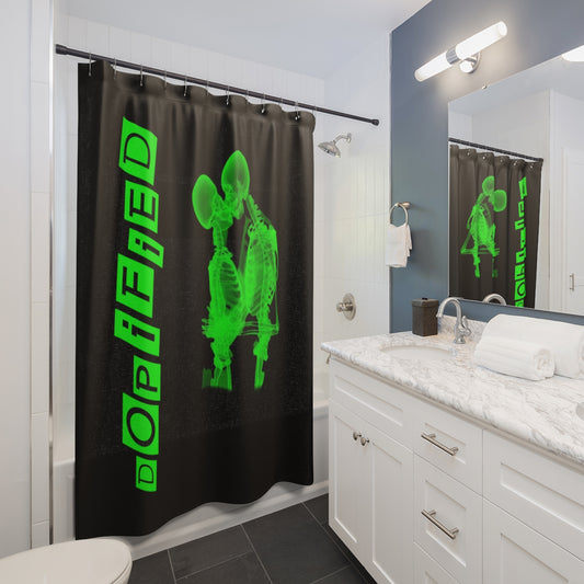DOPiFiED Romance X-ray Shower Curtains