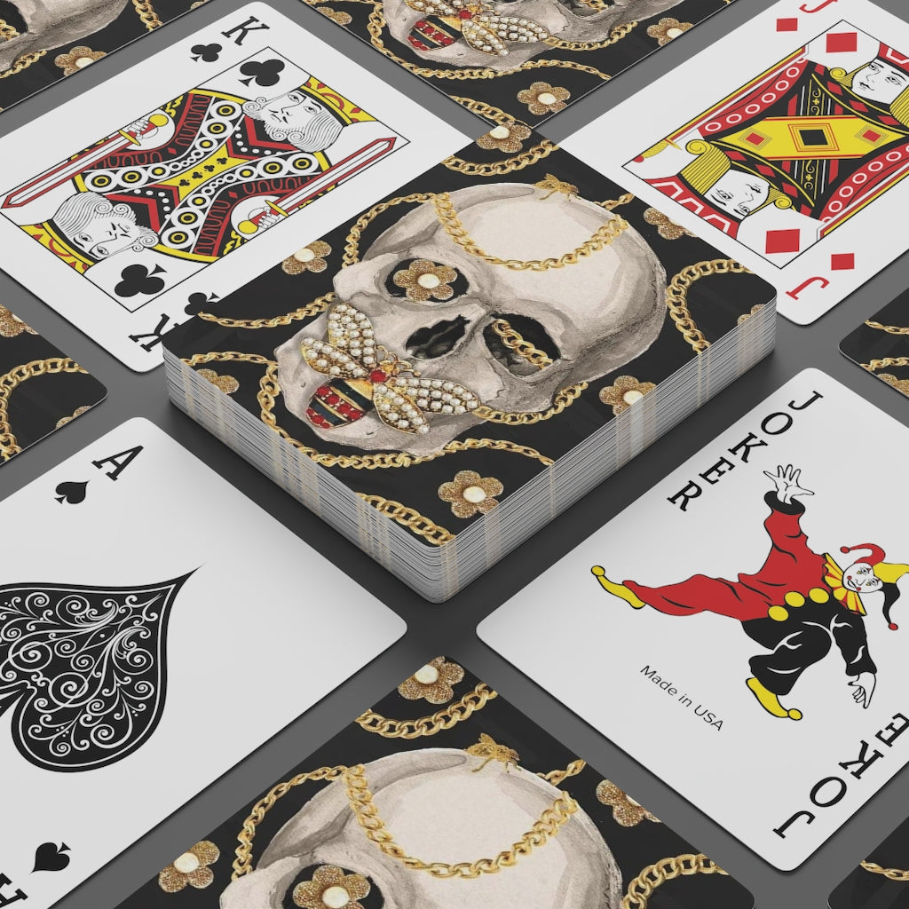 "GUCCI skull" Poker Cards