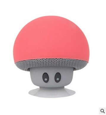 Cartoon small mushroom head Bluetooth sound box silicon rubber sucker desktop loudspeaker portable mobile phone bracket sound