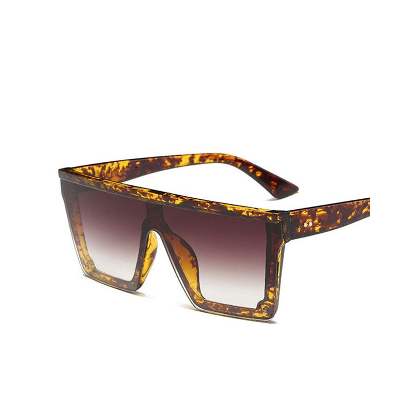 Square Sunglasses Women Oversized Shades Vintage Brand Designer Silver Mirror Sun Glasses For Female