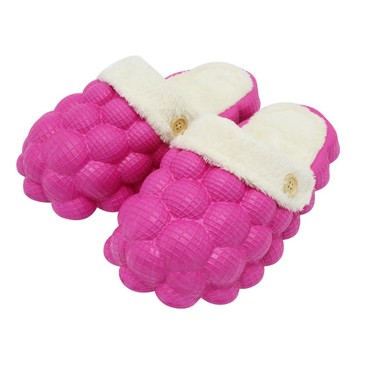 Cotton Slippers Couple Home Indoor Bubble Shoes Home Autumn And Winter Warm Shoes Men And Women Non-Slip Slippers