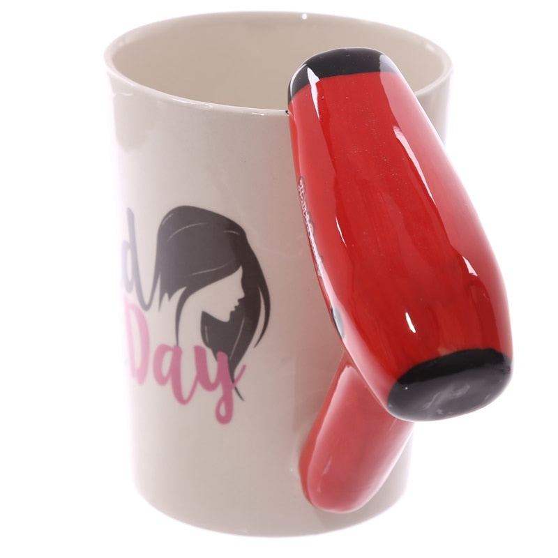 Ceramic Hair Dryer Coffee Mug