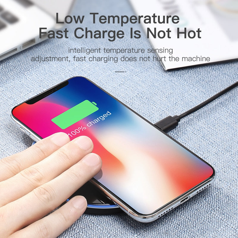 Apple & Samsung charger in 1! 10W Qi Wireless Charger For iPhone X/XS Max XR 8 Plus Mirror Wireless Charging Pad For Samsung S9 S10+ Note 9 8