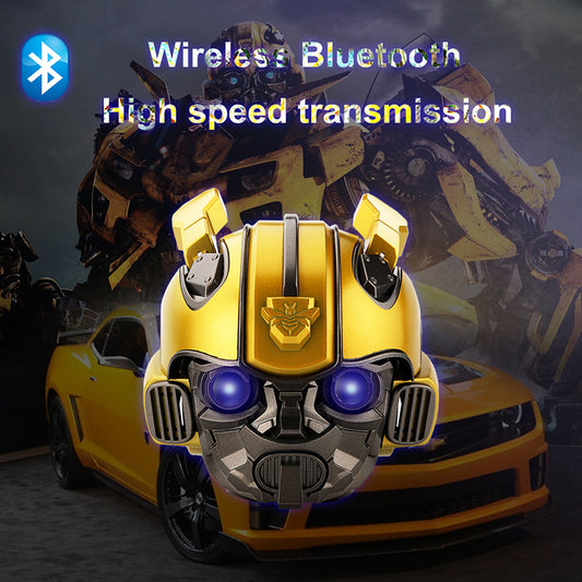 Autobotz Bumblebee Helmet Wireless Bluetooth 5.0 Speaker With Fm Radio Support Usb Mp3 TF for Kids
