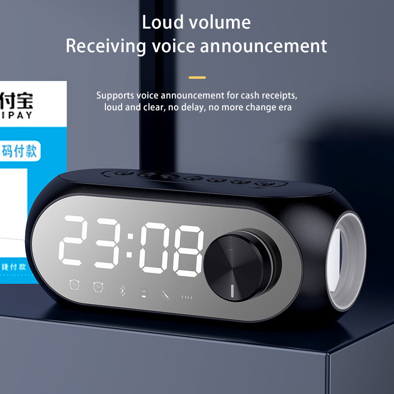 Wireless Bluetooth Speaker S8 Subwoofer RGB Student Network Red Clock Alarm Clock Bluetooth Audio Phone Computer Universal