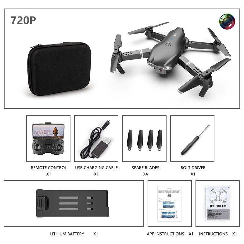 S602 Mini Drones Folding Aircraft 4K HD WIFI Camera Photography FPV Professional Real-time Transmission Ramote Control Toy Gift