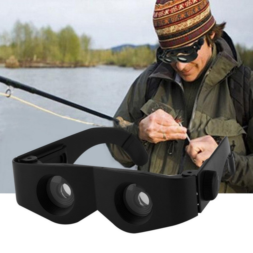Portable Glasses Style Telescope Magnifier Binoculars For Fishing Hiking Concert Sport Supply Binoculars Fishing Telescope