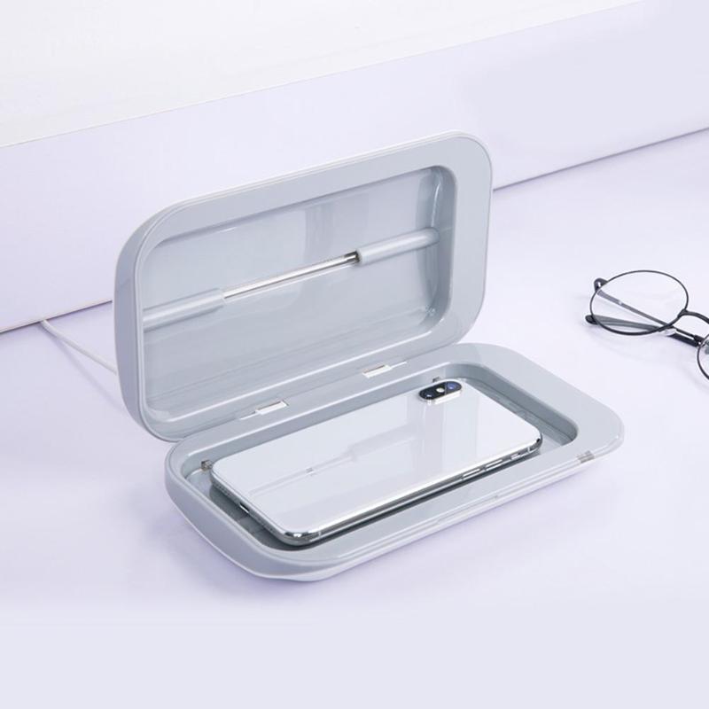 Portable Double UV Sterilizer Box Jewelry Watch Phone Cleaner Disinfection Clean Working Temperature Range 0-55 Degrees