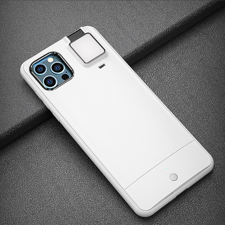 Flash Phone Case Protective Cover Fill Light Camera Bracket Holder for Apple Iphone X 11 12 Pro Max