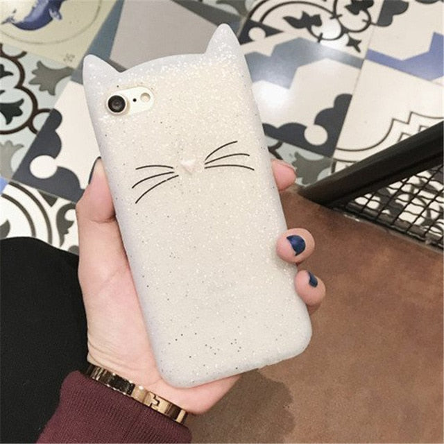 3D Cartoon Soft Silicone Phone Case For iPhone 5S 6 6S 7 8 Plus X Cover Mickey Judy Rabbit Smile Cat Tiger Stitch Unicorn Animal