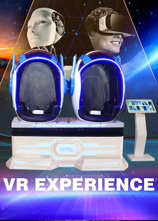 EPARK 9D VR Egg Chair Cinema 9D Simulador De Cinema Roller Coaster Virtual Reality 2 Players Egg Chairs VR Equipment