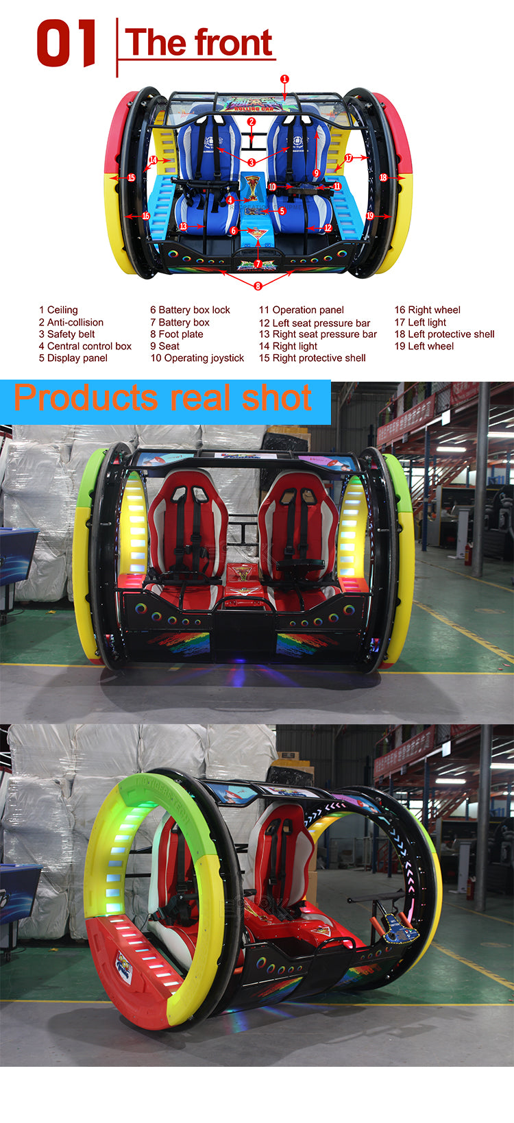 Indoor and outdoor 360 degree rotation electric Roll Machine