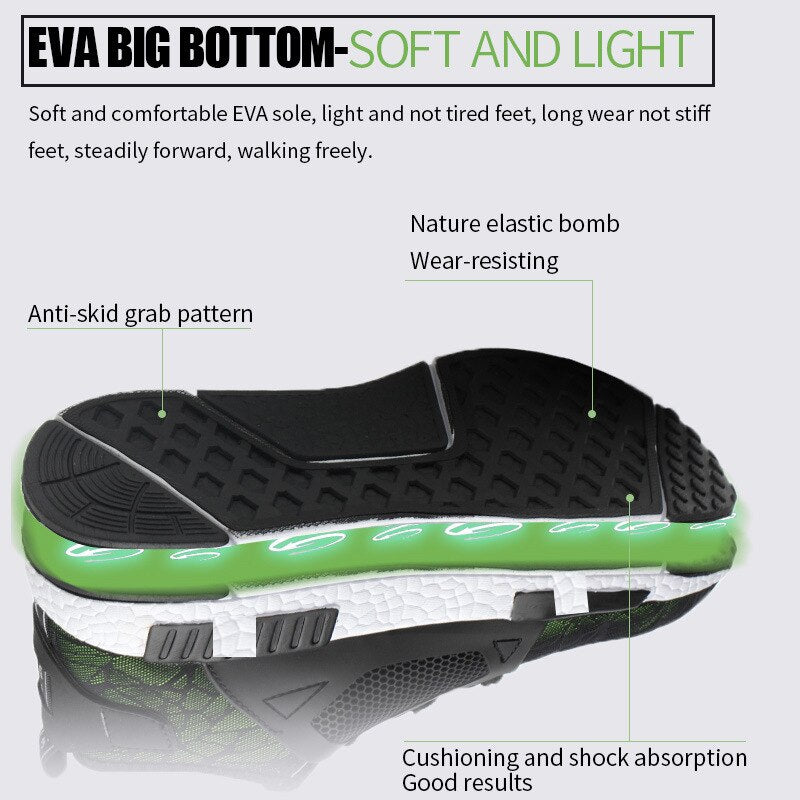 Men'sWork Boots Kevlar EVA Bulletproof Work Shoes Spring Models Ultra Light Anti-Smashing Anti-Puncture Work Shoes