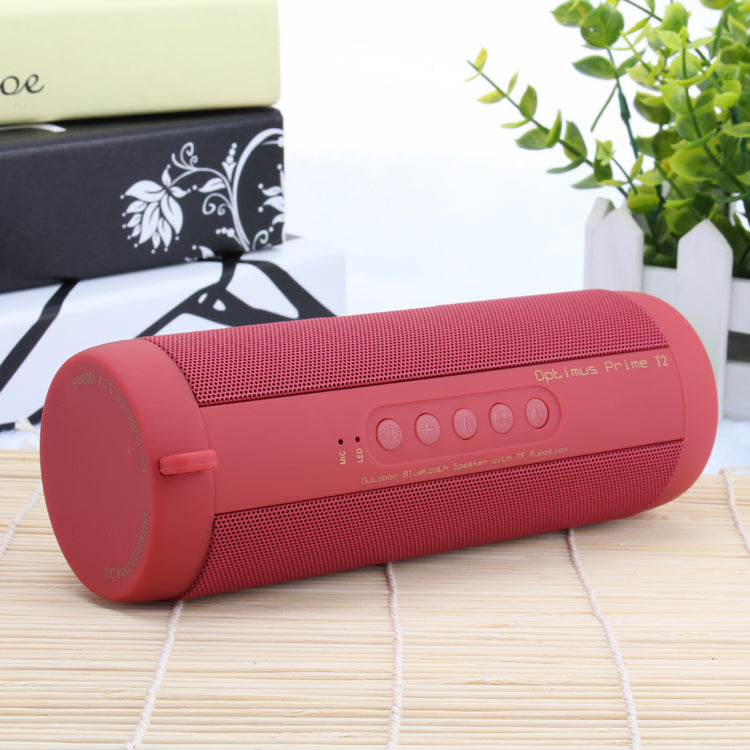 T2 Bluetooth Speaker Waterproof Portable Outdoor Wireless Mini Column Box Speaker Support TF card FM Stereo Hi-Fi Boxes