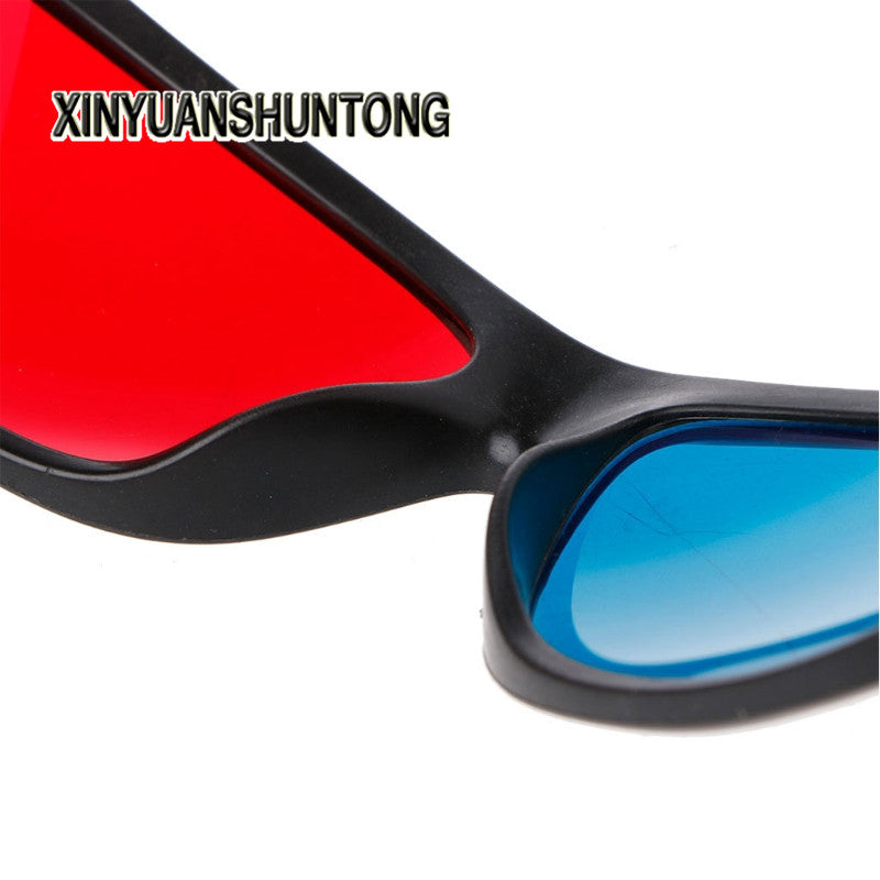 3D Glasses Universal White Frame Red Blue Anaglyph 3D Glasses For Movie Game DVD Video TV