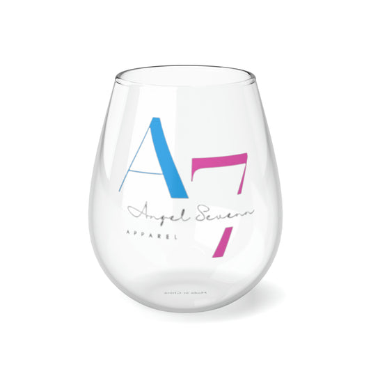 “Angel Sevenn” Stemless Wine Glass, 11.75oz