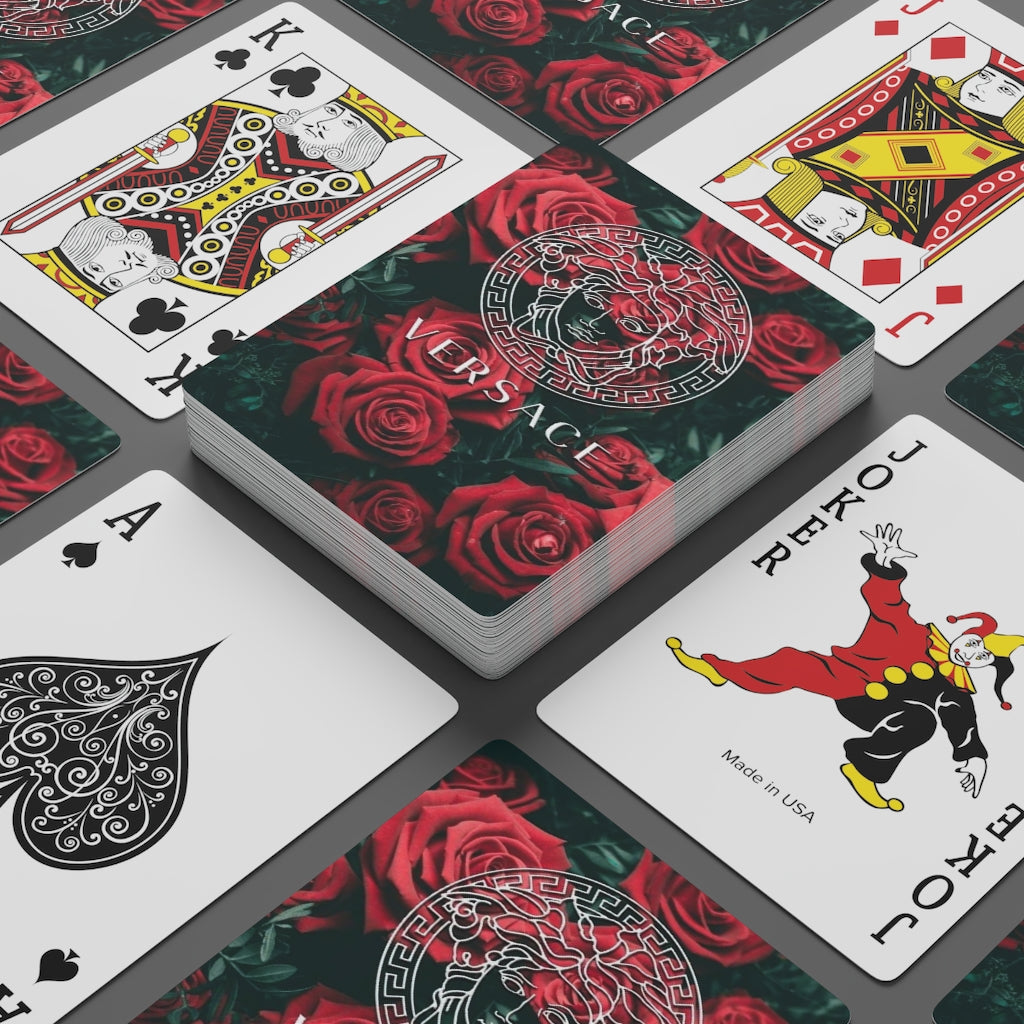Exclusive " Rose Versace Poker Cards