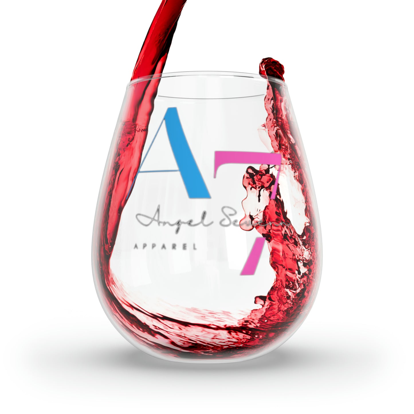 “Angel Sevenn” Stemless Wine Glass, 11.75oz