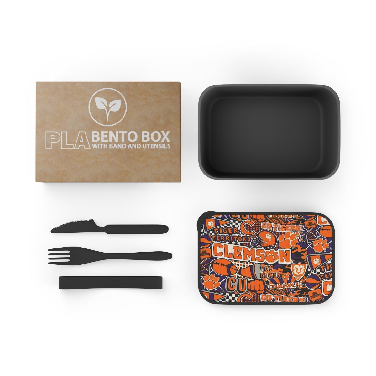 Bento Box with Band and Utensils